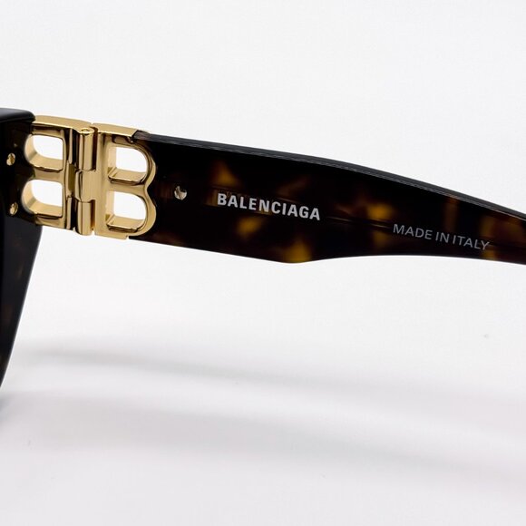 NEW BALENCIAGA BB0312O 002 HAVANA WOMEN EYEGLASSES - Picture 8 of 9